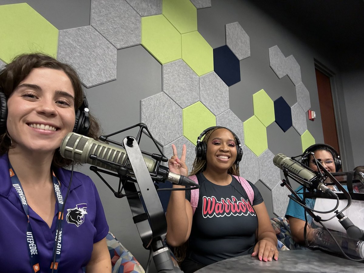 At UTEP today , apart of the #DiscoverUTEP inaugural cohort . Podcast on the way 😉