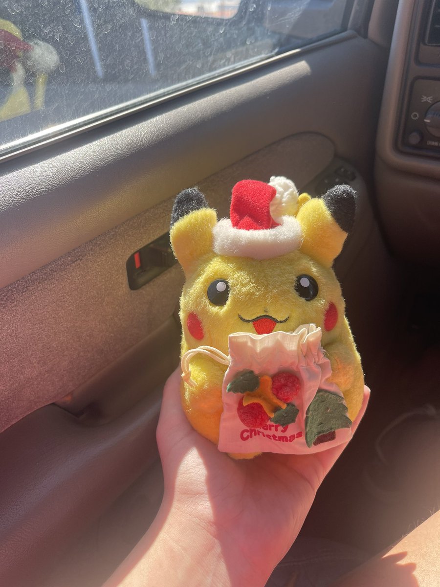 new christmas baby!! mail day #tomy #pikachu #pokemon #Kawaii