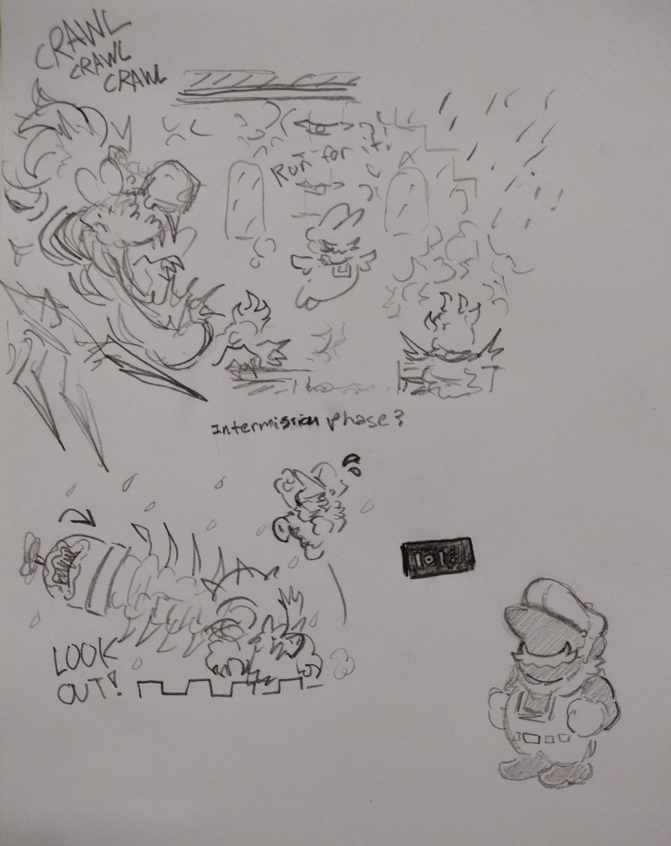 I think it would be cool if Doomsday was part of his Clown Car, the rest of his body inside being a centipede kinda thing

+ What if doodles involving more original attacks that he'd have in #drfd final boss

Doomsday by @Plasma3031 
#marioexe #creepypasta