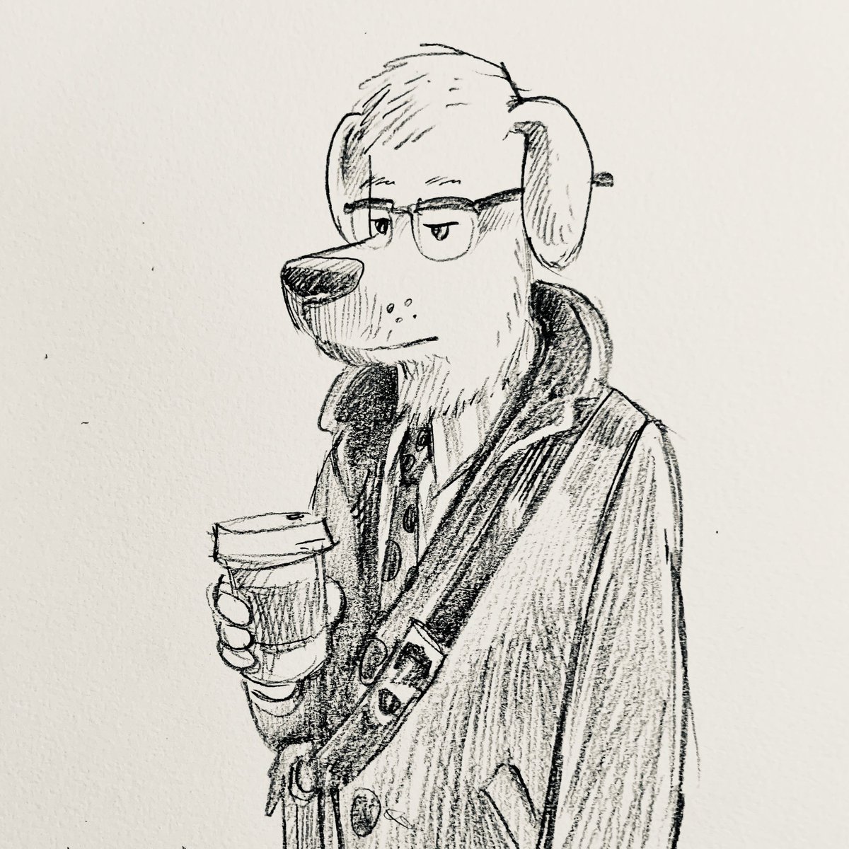 PaigeBraddock's tweet photo. A work dog 🤓

#sketchtober #kidlitart https://t.co/NquZfPX4Wv