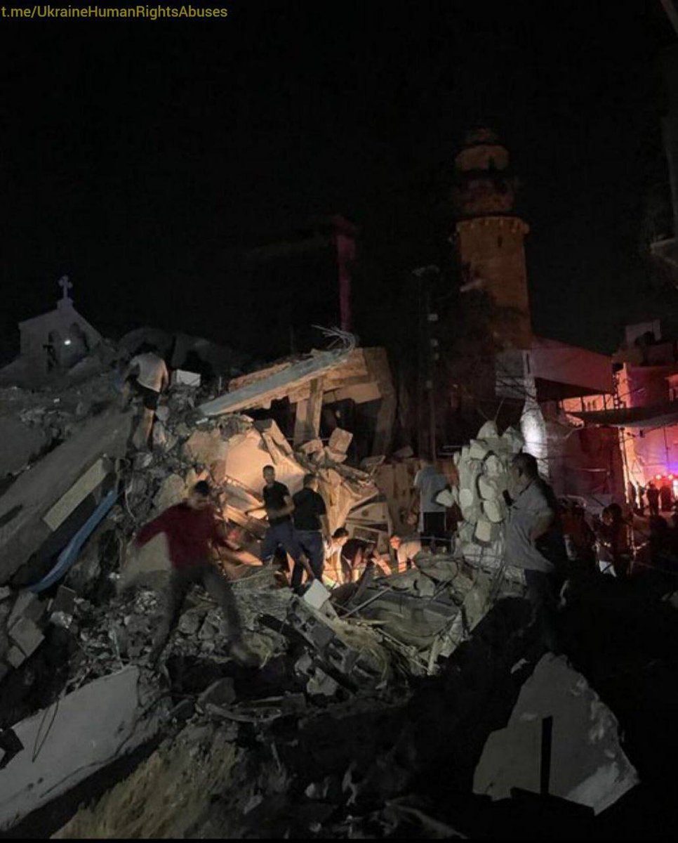 🇮🇱🇵🇸The Church of Saint Porphyrius in the Gaza Strip after the IDF shelling.