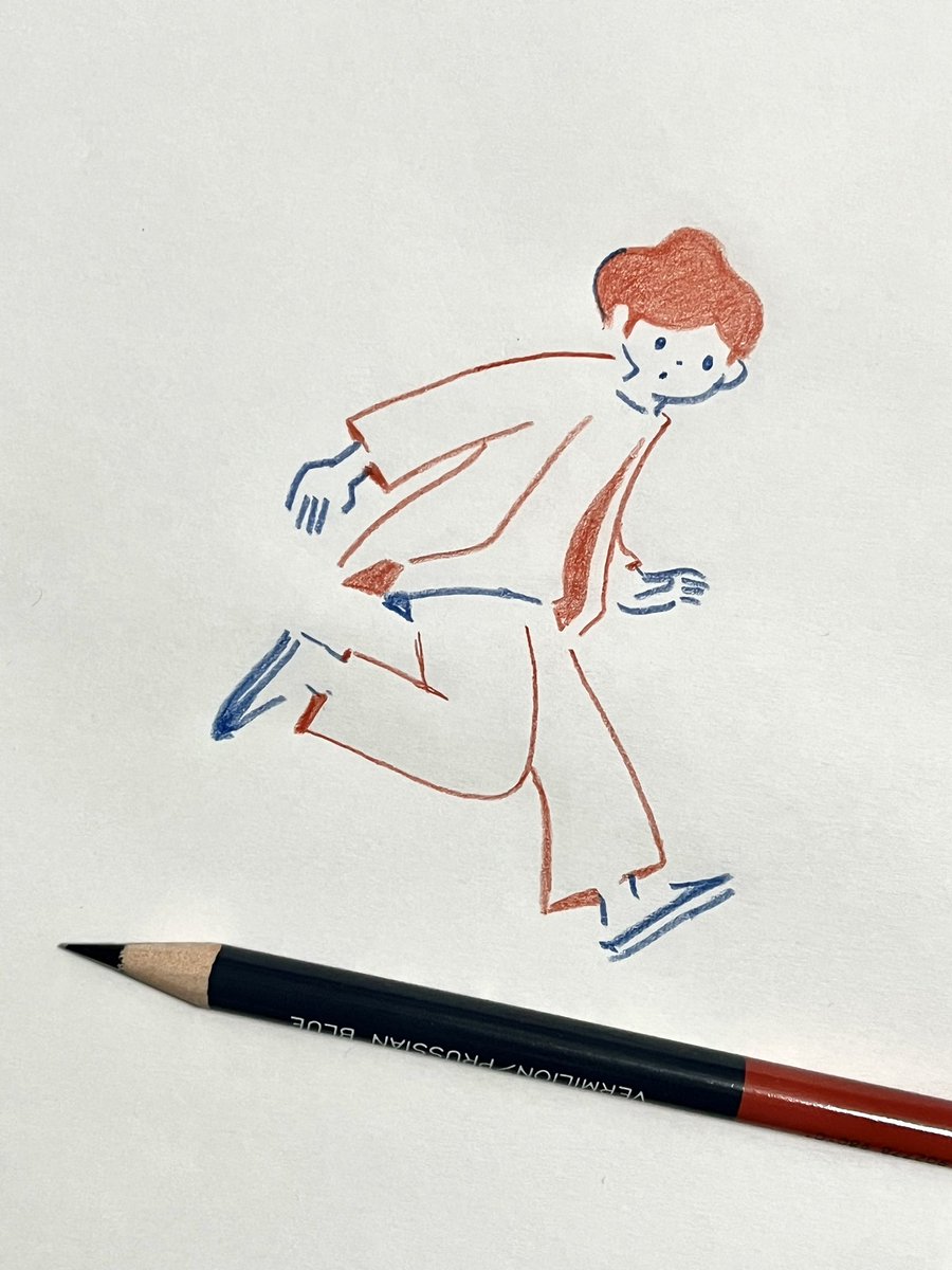 「赤青鉛筆で描いています」|ryukuのイラスト