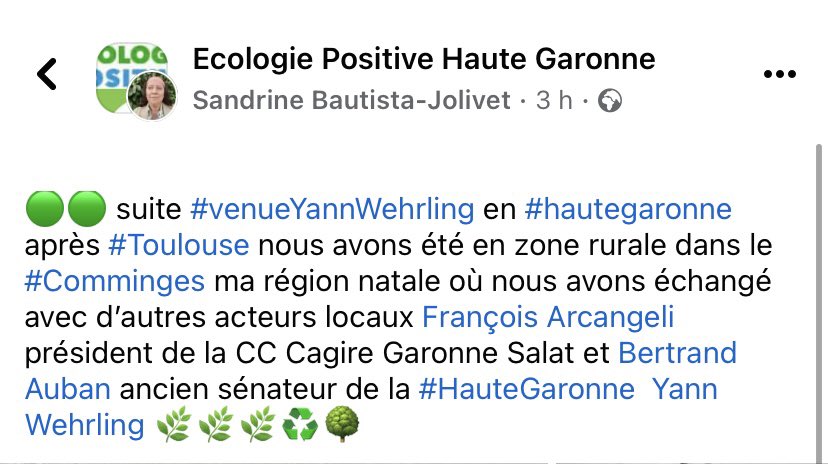 JolivetBautista's tweet image. 🟢🟢 suite #venueyannwehrling #hautegaronne avec une escapade dans le #Comminges ma terre natale en zone rurale où nous avons aussi échangé avec d’autres acteurs locaux dont #FrancoisArcangeli président Cc #cagiregaronnesalat et #bertrandaubàn ancien sénateur #hautegaronne ⤵️⤵️