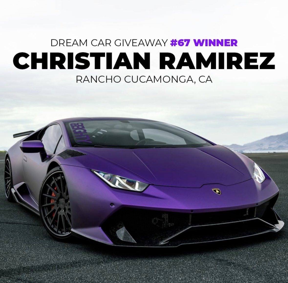 80Eighty_nft's tweet image. Congrats to our Dream Car Giveaway 67 winner, Christian Ramirez, who won this Lamborghini and $60,000! 🎉🎉

80eighty.com