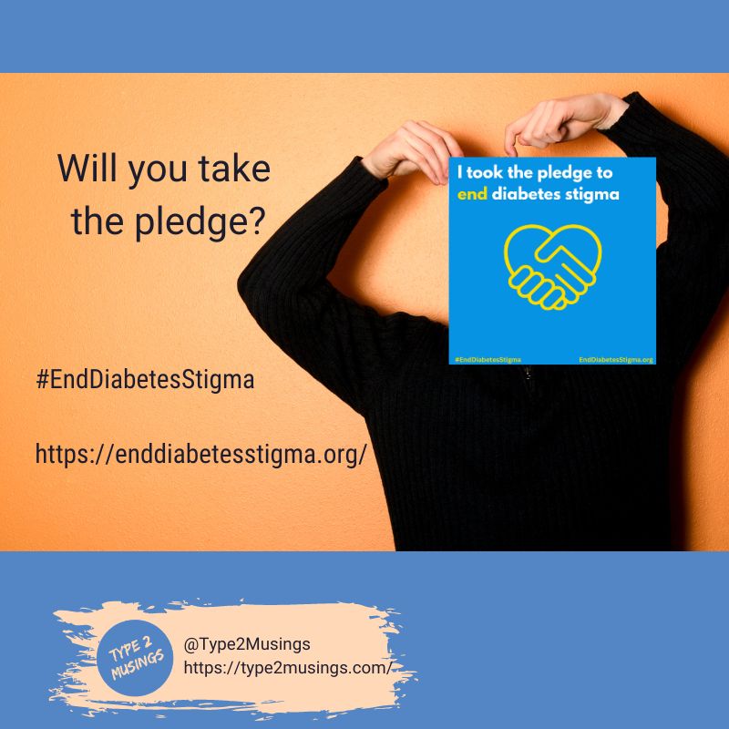 type2musings's tweet photo. Will you join me in endorsing the pledge to end diabetes stigma and discrimination? https://t.co/0zXKVH7I8d

#EndDiabetesStigma #Diabetes #TypeNoType #NothingAboutUsWithoutUs https://t.co/0eFRj6QmDA