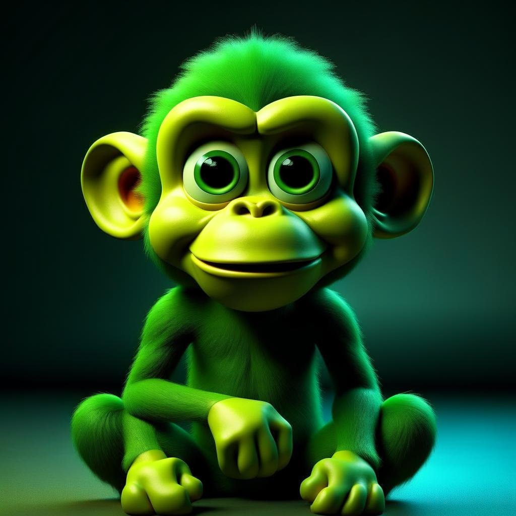 Look at my drawing #NFTs #opensea #Ethereum #MATIC #Polygon #monkey #art #3dart #BNB #Bitcoin