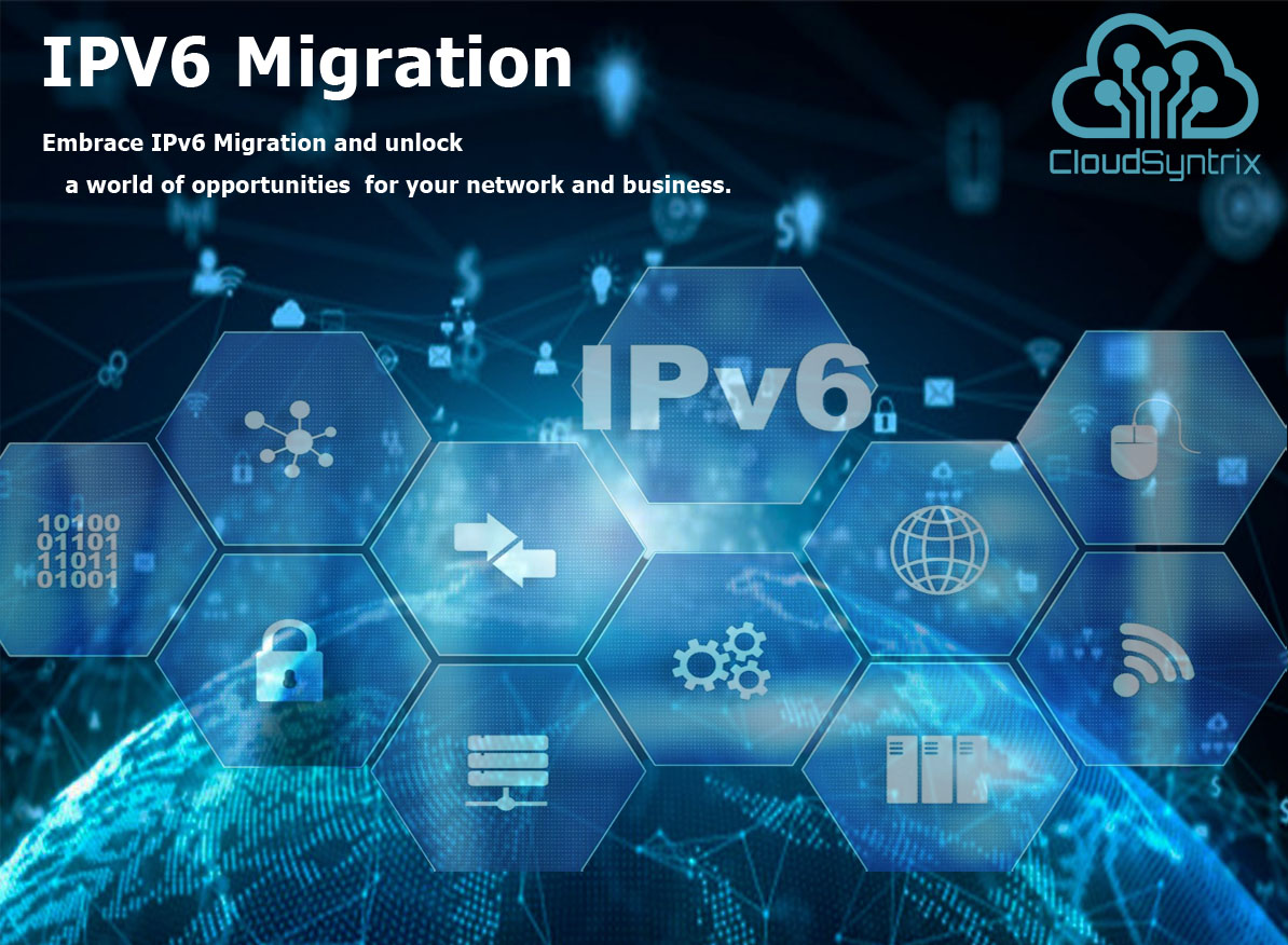 cloudsyntrixIT's tweet image. It&apos;s time to expand &amp;amp; upgrade your digital horizons, ensuring a limitless world of connectivity for all.

Say goodbye to the limitations of IPv4 &amp;amp; welcome the new era of a more extensive, secure, &amp;amp; interconnected internet.

Email us: info@clousyntrix.com

#CSTX #IPv6Migration