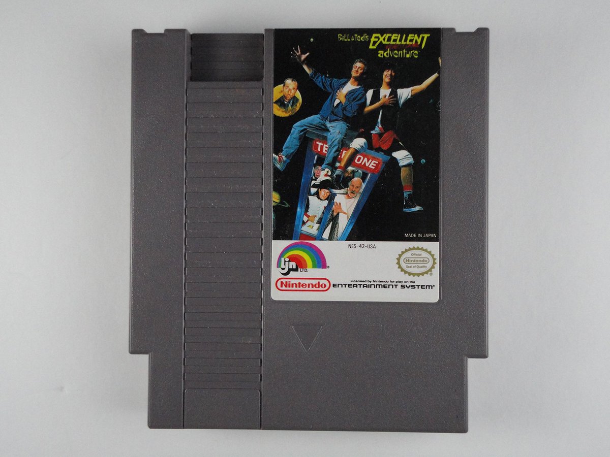 HootyHaHa's tweet image. Please consider a RT to support more obscure retro getting uploaded. Different versions of #BillandTedsexcellentadventure &amp;amp; #AboyAndHisBlob #NES and #Gameboy games were put on the #NintendoSwitch #eshop.  #BillandTed NES is not the movie its based on a new different adventure.