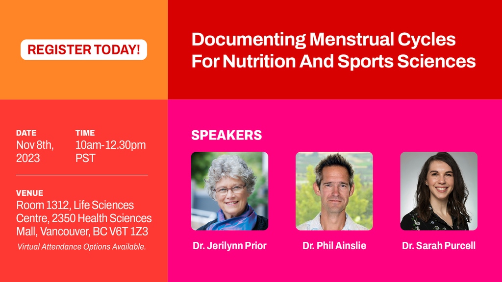 Calling all Students and Professors!
Dive into the fascinating world of menstrual cycles and their impact on nutrition and sports science. Join us on November 8, 2023 at 10 am. Learn from top experts and explore the ethical side of research. eventbrite.com/e/737510352317…