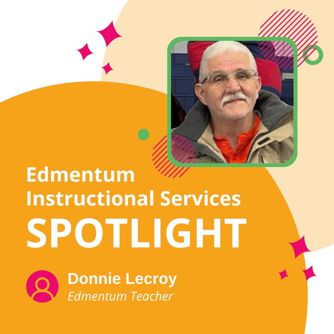 edmentum's tweet image. ⭐This week&apos;s exceptional educator is Donnie Lecroy!⭐ 

For #ArtsAndHumanities Month, we asked how he will promote the arts. 💻 

&quot;As a math teacher, websites like Demme Learning show how art and math use the same skills and thought processes.&quot; 

Congratulations, Donnie!