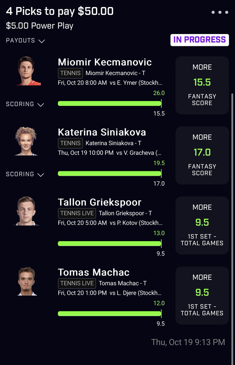 Arrayy21's tweet image. Should I make a comeback? 👀 

#Tennis #Prizepicks