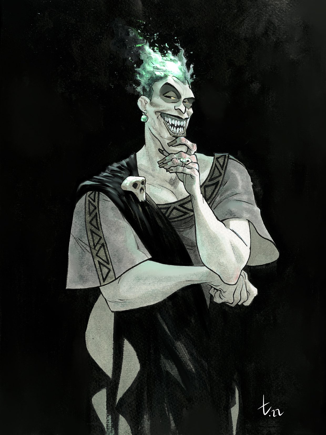 Tirso Cons ©️ on X: Here are HADES & DR. CALICO I will continue with  Disney villains from last year's INKTOBER 🫶🏼 And since this year it is  impossible for me to