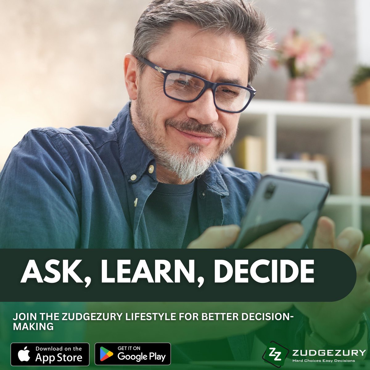 zudgezury's tweet photo. 🤔 Not sure how to make the right decisions? With #ZudgeZury, it's as easy as Ask, Learn, Decide! Join our community, share your concerns, gain insights, and make wiser choices. It's time to level up your decision-making game! #zudgezury #ChatGPT #AI #Zury #Zudge #ZudgeZury https://t.co/Nk9OgHtFZ2