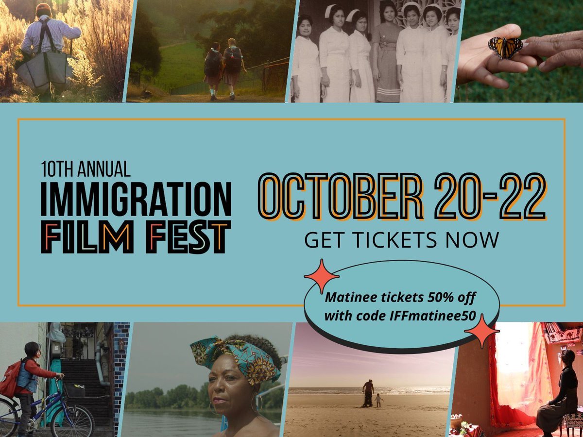This weekend's #IFF2023 matinees are 50% off with code IFFmatinee50

On Saturday, join us for an important documentary on #LGBTQ #refugees. On Sunday, have your heart warmed by 5 short films about young immigrants. Filmmaker Q&amp;As after the shows 🔗 buff.ly/45BvfpT