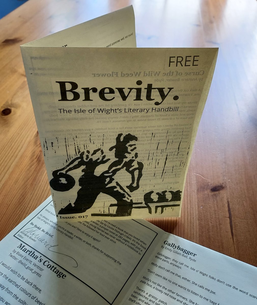 Delighted that my story, 'Gallybagger,' is in the latest edition of Brevity!  Have you read it yet? #IOW   #IsleofWight @annielistening