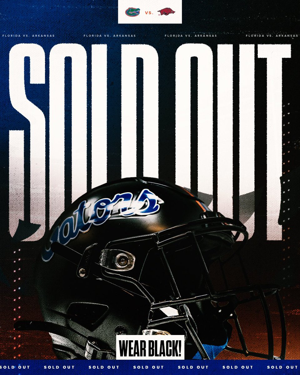 Another Swamp sellout!!! Wear black! 🐊 #GoGators | #jOURney