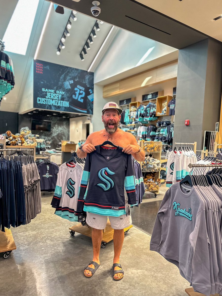 Seattle Kraken Team Store on X: Dive into our amazing selection of merch  at the Lair 🌊 Find the perfect fit and get ready to cheer on the  @SeattleKraken today as they