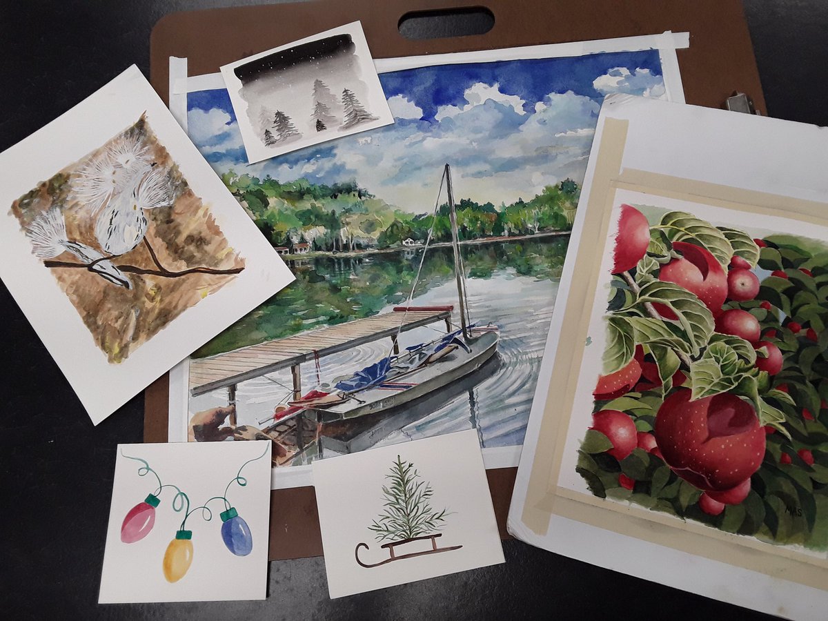 The students in my watercolor course at the Crestwood Area Community Education group created many beautiful paintings this semester. 

#watercolorpainting #artworkshop #artclasses #watercolor #art #watercolorworkshop