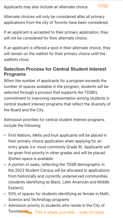 dyellowkl's tweet image. @tdsb central high school policy violates human rights based on gender. University: "Gender is not used for admission decisions,it violates the spirit of human rights legislation!" #TDSB #Tdsbparents #HumanRights #GenderEquality #onted #cdned
@Sflecce @tdsbparents @GuardiansVOTE