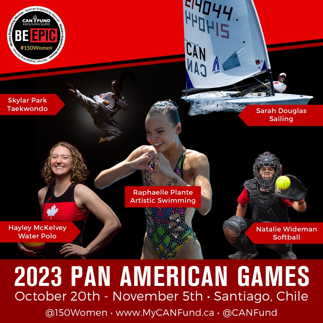150women's tweet photo. The 2023 Pan American Games are officially opening TODAY until November 5th!

The journey to wear the red and white is a rollercoaster of successes and failures! For the 437 athletes representing Canada, they will give everything they’ve got!

Watch live: https://t.co/XhIQRGJMtV https://t.co/feLL7P4OBZ