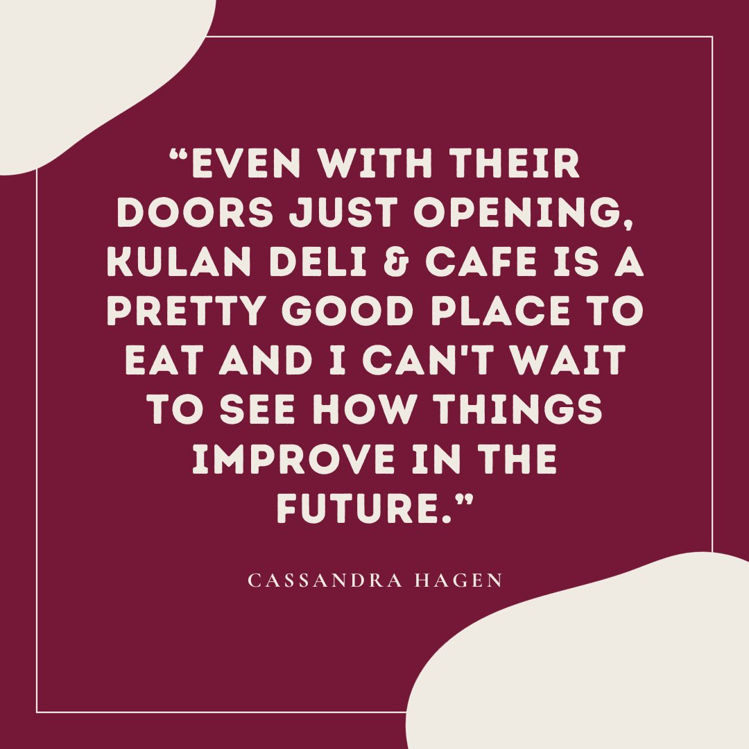 Article Title: Kulan Deli &amp; Cafe is Already Amazing

"A new spot to eat has popped up in Cedar Riverside, and it’s definitely one that anyone looking for a bite to eat should check out!"

Read More: augsburgecho.com/2023/10/16/res…
