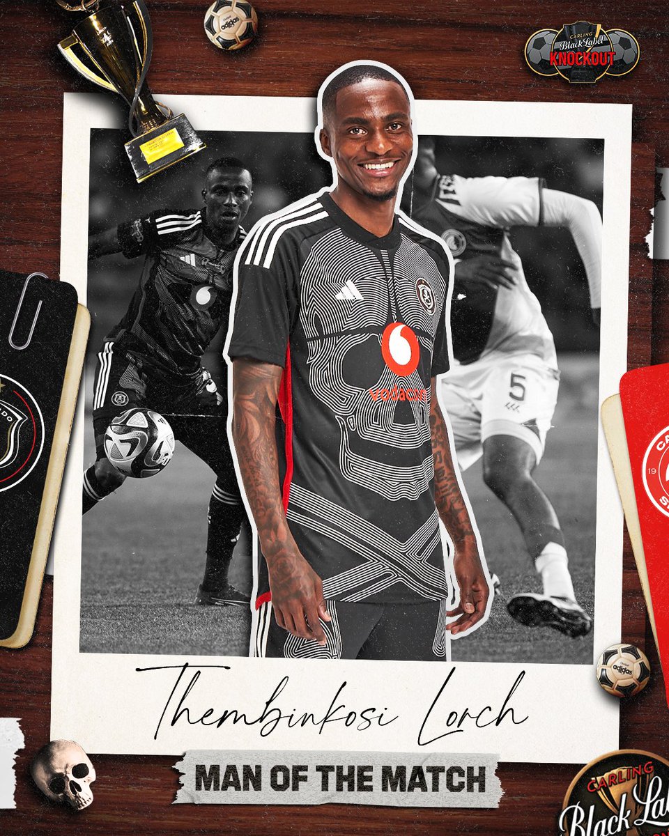 ☠️ 🤴🏾 Man of the Match | Thembinkosi Lorch

⚽️ FT || <a href="/orlandopirates/">Orlando Pirates</a> 2 - 0 <a href="/CapeTownSpursFC/">Cape Town Spurs FC</a>

🥅 60' (P) Xoki
🥅 65' Erasmus

⚫️⚪️🔴⭐️
#CarlingKnockout #Matchday
#OrlandoPirates
#OnceAlways