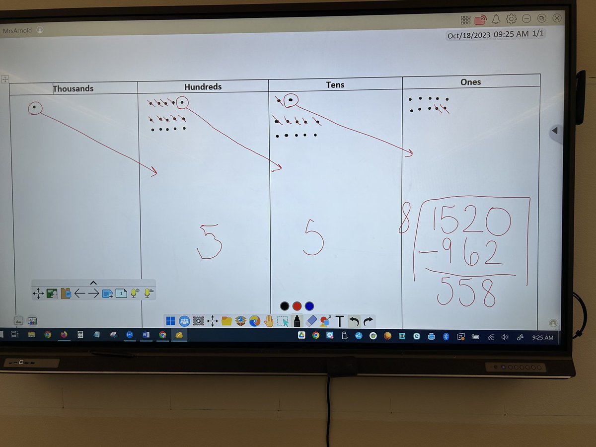 integratingtech's tweet image. There is a glitchy area on my brand new @ViewSonic (it’s being replaced). My 2nd graders replicate the glitch on their place value charts in solidarity. ❤️😂 #giftedrocks #extraordinary @DVUSD @DV_Gifted @NewRiverWildcat