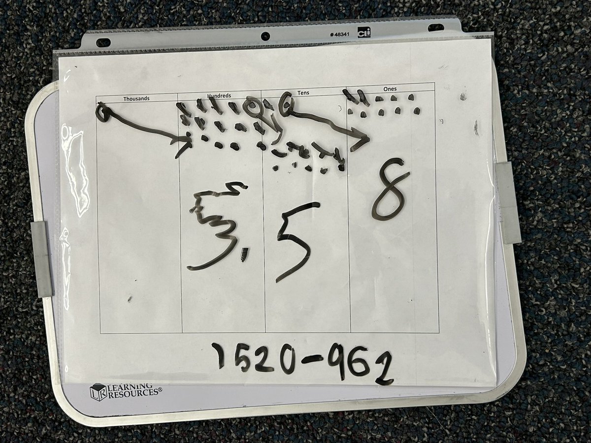 integratingtech's tweet image. There is a glitchy area on my brand new @ViewSonic (it’s being replaced). My 2nd graders replicate the glitch on their place value charts in solidarity. ❤️😂 #giftedrocks #extraordinary @DVUSD @DV_Gifted @NewRiverWildcat
