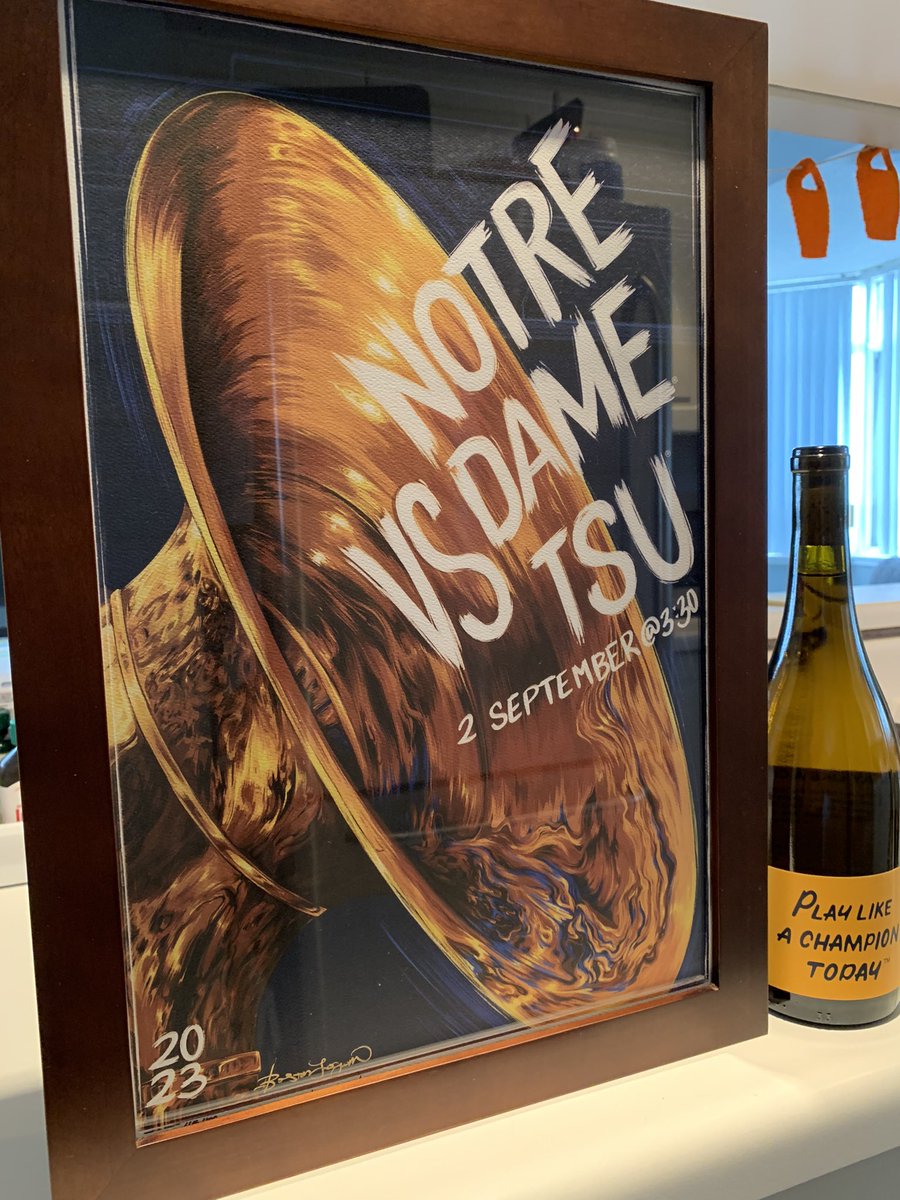 Rudy_jr45's tweet image. Finally got this into a frame! Only one number I wanted, and I got it! Number 45 out of only 100!! Great item to remember my first, and so far only, @NDFootball game!! 
Can’t wait for the next!! 

@NotreDame @NDFootballPR #NotreDameFootball #LimitedPrint #FightingIrish