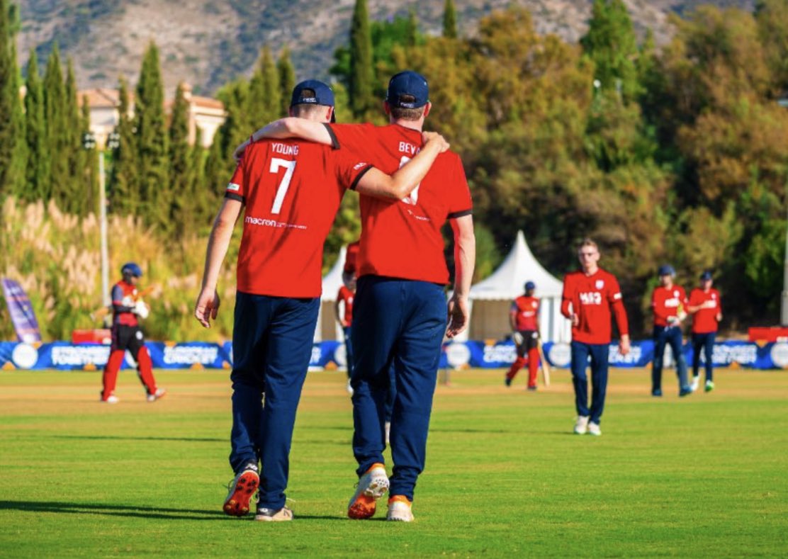 🏆 EUROPEAN CHAMPIONS!

👏🏻 Brilliant team effort by <a href="/NCCA_uk/">NCCA (National Counties Cricket Association)</a> 🏴󠁧󠁢󠁥󠁮󠁧󠁿 XI who reclaim their 2021 crown from last yearns holders 🇳🇱!

🏴󠁧󠁢󠁷󠁬󠁳󠁿 Special mention to our three boys - Tom Bevan, Rich Edwards &amp; Cam Hemp who have played big roles throughout the tournament!

🏏🏴󠁧󠁢󠁷󠁬󠁳󠁿🐉🔴🔵 #Champions