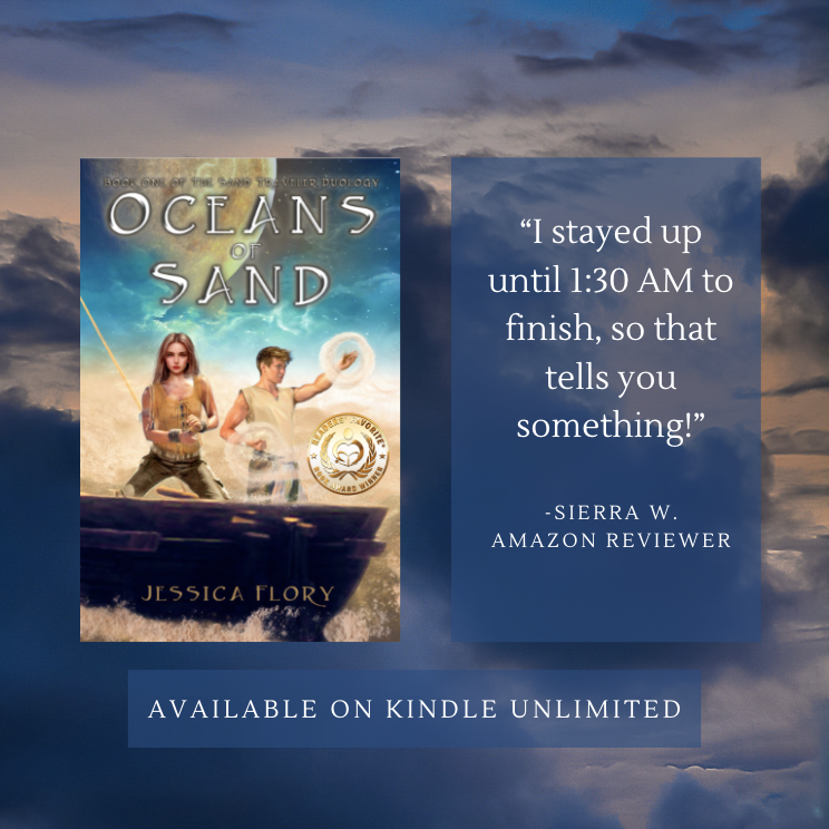 JessFloryAuthor's tweet photo. What’s the last book you stayed up late to finish reading? 
If you love books that grab you by the throat and don’t let go, be sure to check out Oceans of Sand, my award-winning YA fantasy/romance.
https://t.co/Vd3CCO3AvG
#oceansofsand #jessicaflory #fantasybooks https://t.co/3DTZMKV9lM