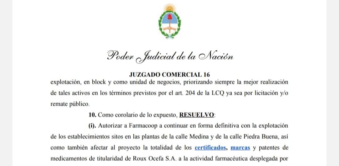 A 5 años de la quiebra de Roux Ocefa y de habernos hecho cargo de la empresa, la justicia nos otorgó la continuidad definitiva en nuestras dos plantas. Esto nos permite seguir creciendo. Es con trabajo. Es con derechos. Gracias a <a href="/EmpRecuperadas/">MNER</a> y a quienes confiaron en nosotrxs!