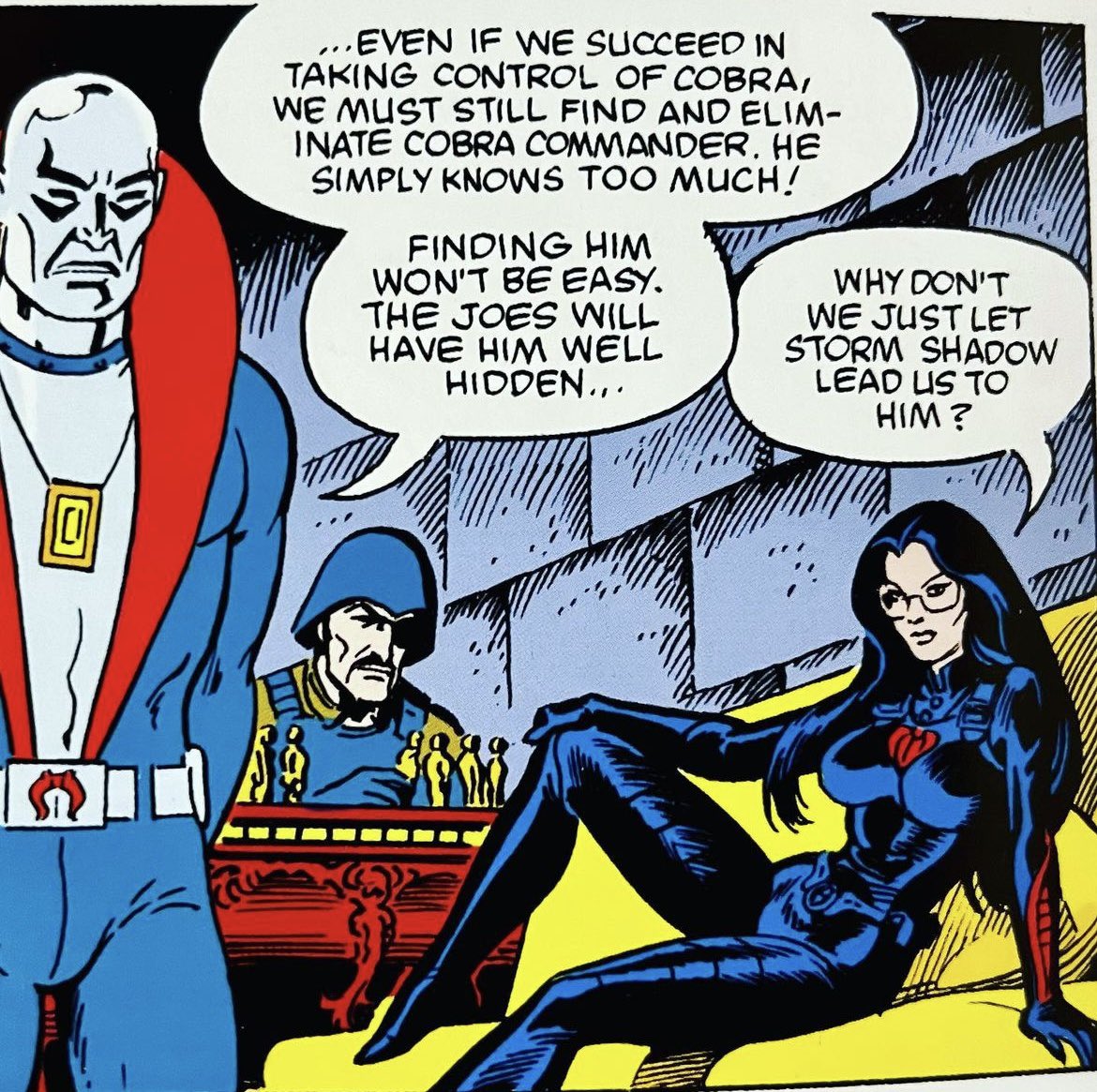 realcocogal's tweet photo. I always sit this way in meetings, that’s just the way it is right? #womansplaining #femaleempowerment #baroness #destro #majorbludd #gijoe #cobra #comicbookpanel #marvel #marvelcomics #comicbook #comicbooks https://t.co/2VzF0kOcU8