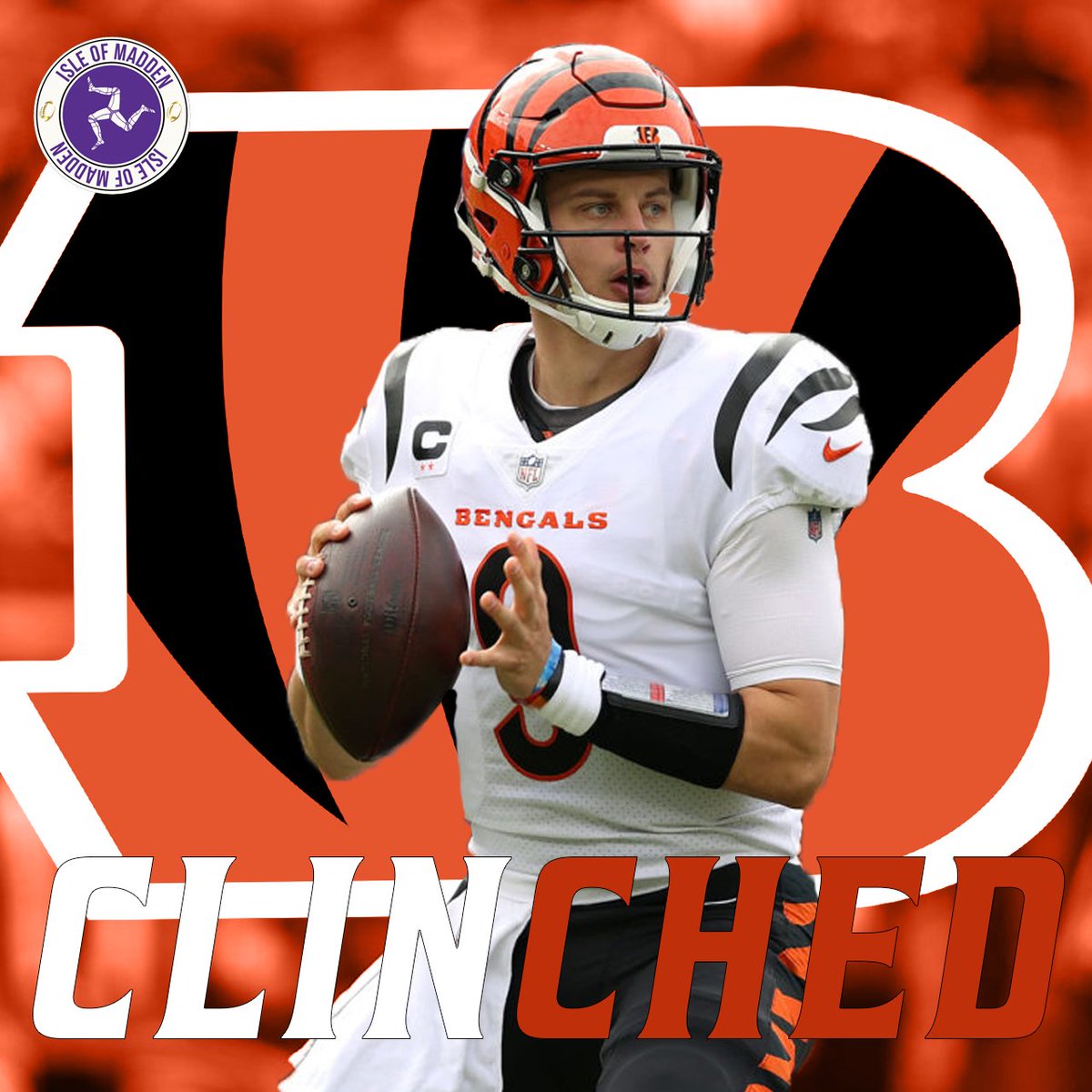 IsleOfMadden's tweet photo. Congratulations to the Cincinnati Bengals to clinching a playoff position! https://t.co/OL04tAmwrV