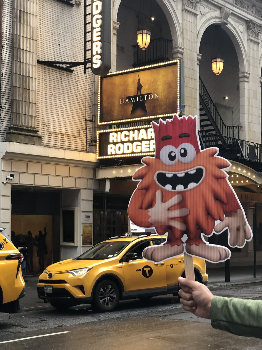 Squatchy took in a show before heading out to the Council of School Supervisors and Administrators Conference! @GoNoodle #nyedchat #nyc #squatchy #sel #wellness #education