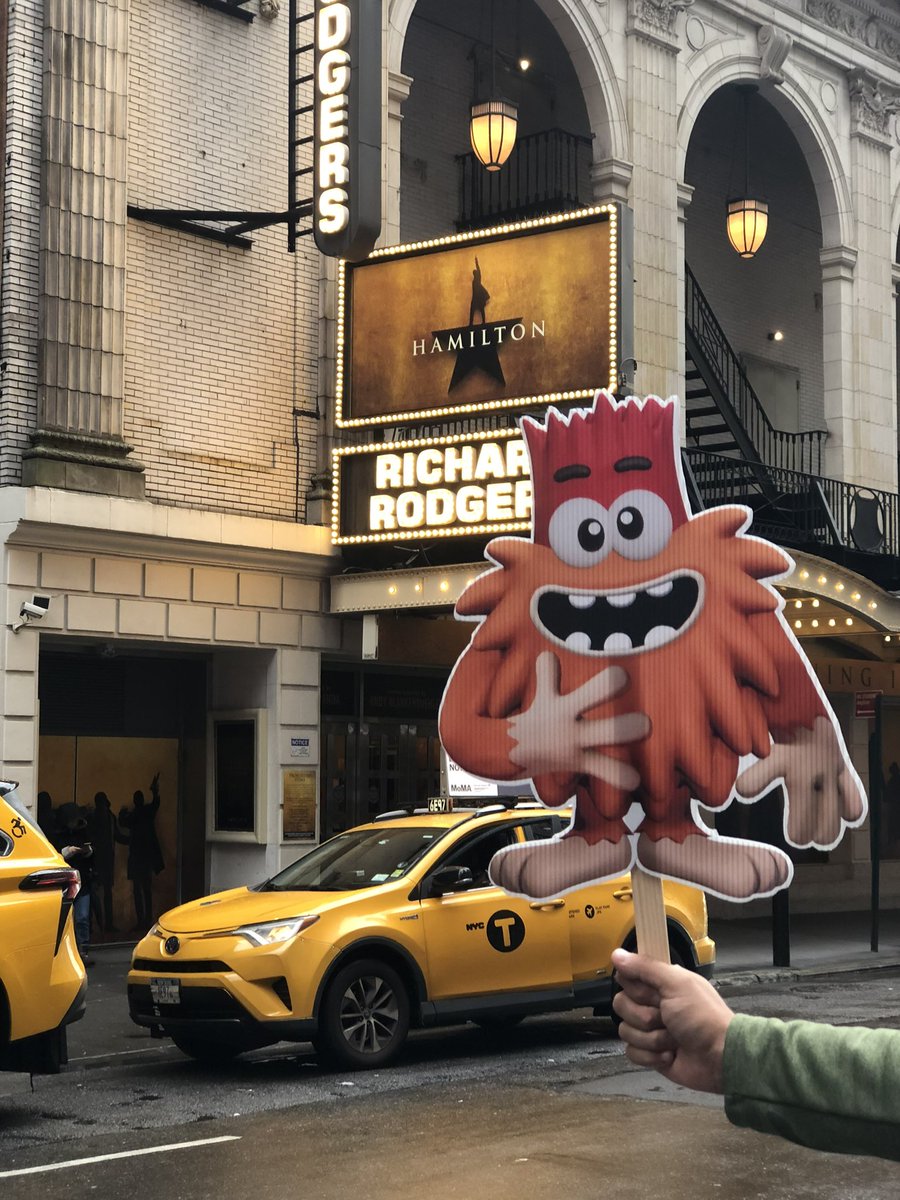 GoSuperNoodle's tweet photo. Squatchy took in a show before heading out to the Council of School Supervisors and Administrators Conference! @GoNoodle #nyedchat #nyc #squatchy #sel #wellness #education https://t.co/RDyYEeDQrN