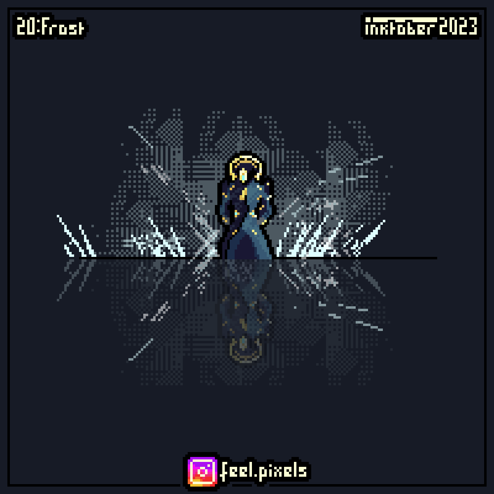 feel_pixels's tweet photo. For #inktober 2023,
20 : Frost,
from #warframe
@inktober #inktober2023frost #pixelart #ドット絵 #aseprite #frenchartist #videogames https://t.co/F5B3arxgKw