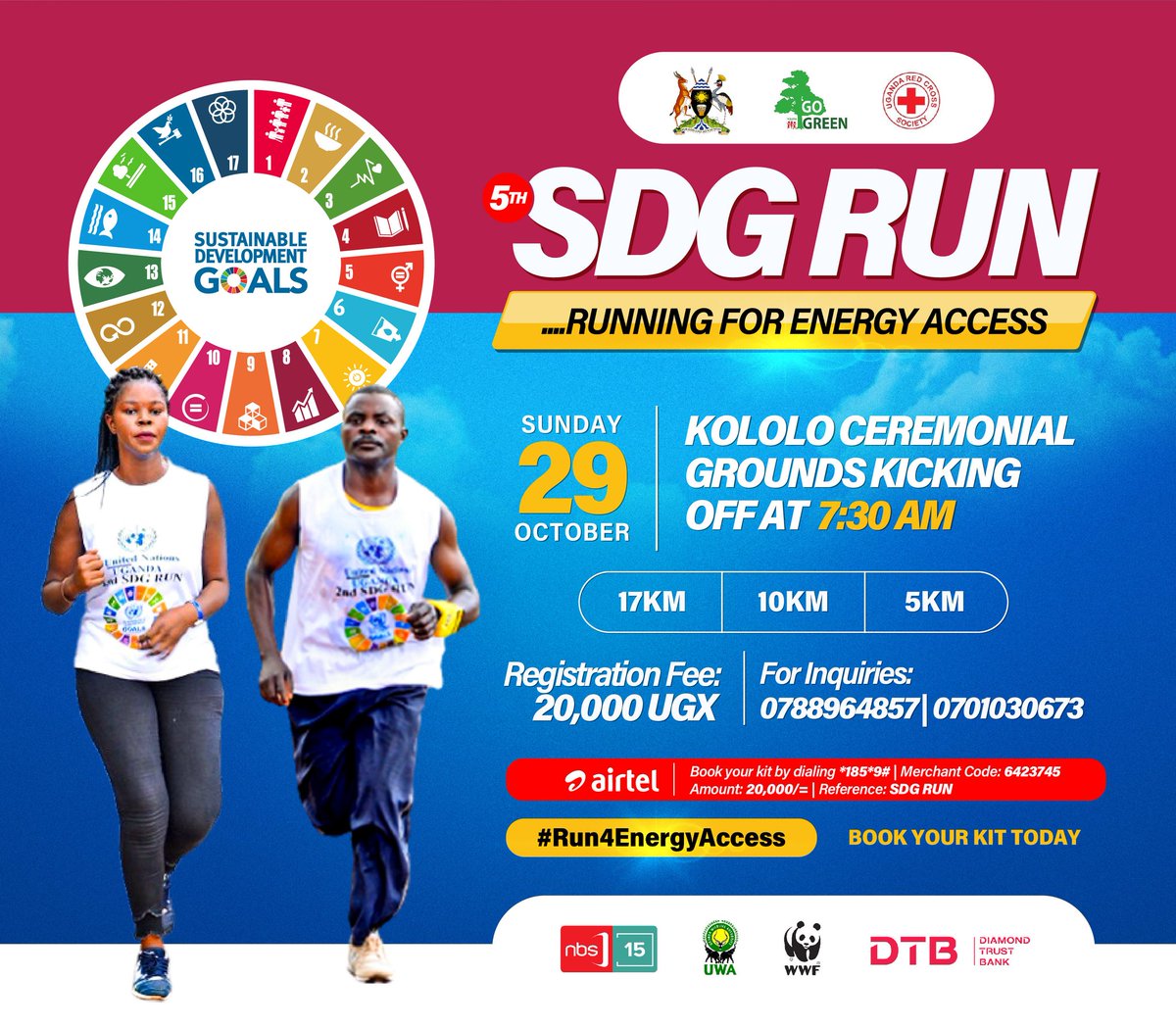The day we meant to roll our sleeves and run for the better good. You all welcome to the #5thSDGRUN