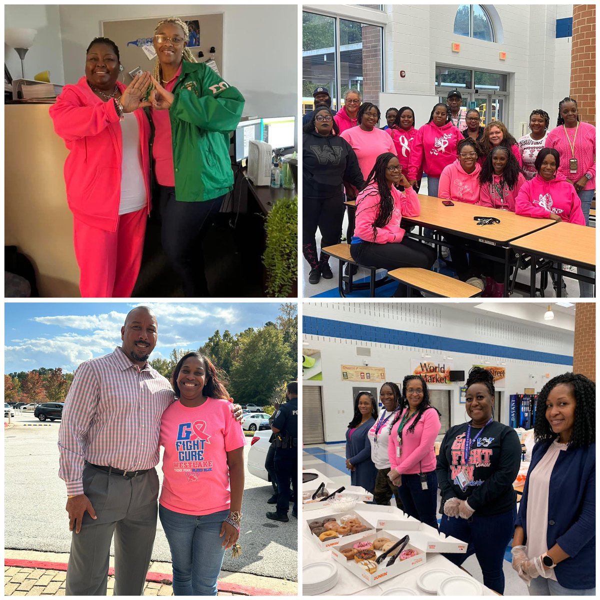 LadyWoodhouse23's tweet photo. Today was a GREAT day at the Lake! Our staff is the BEST! 💙 #ONEWestlake #WestlakeGoesPINK #StructuredToWIN @JarvisAdamsEdu @OneWestlake #LionPride @Franchesca_Warr @RonMaxwellFCS1 @parents4edu_SF @COSFGA @MinnisGregory @cece_johnson11 @CEWHickman @edu_blackman https://t.co/GDtmyRO8Y6