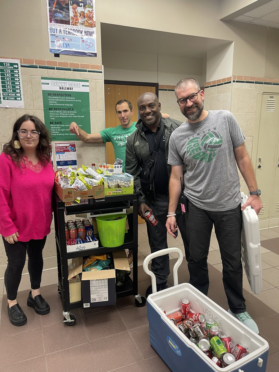 Teacher snack cart day!