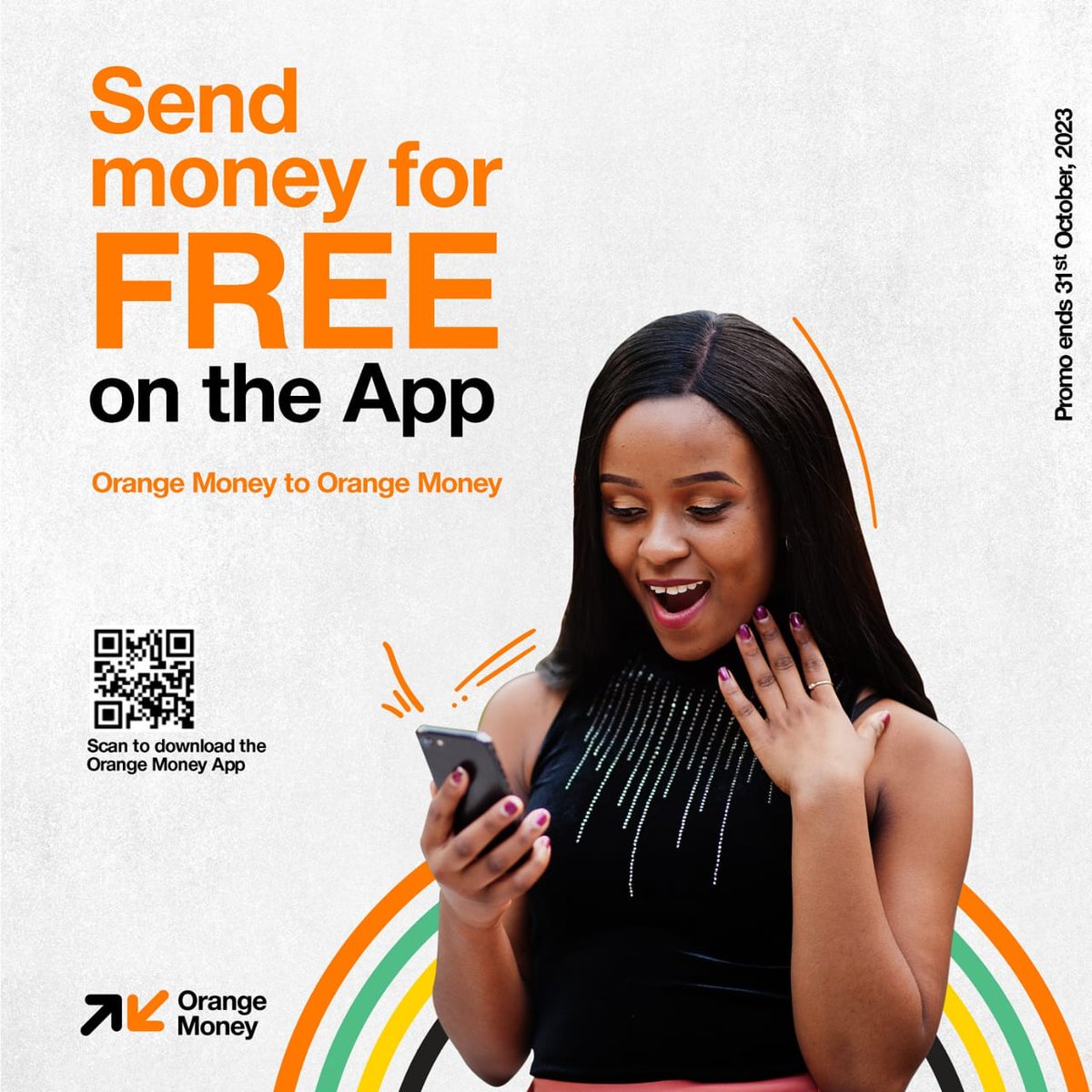 Orange_sierra's tweet photo. Send Money for Free 💃🏽

Send money with no charges with the Orange Money App.

Download the Orange Money App.
On Android phone: https://t.co/4AojaiHsOe

On Iphone: https://t.co/nm2DzFoamo

 This promo lasts until the 31st of October, 2023.

#orangesl #OrangeMoney #OMApp #ArKak https://t.co/0ZumMLHfTW