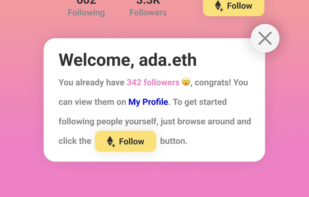 one of the things I'm most looking forward to about <a href="/ethfollowpr/">OLD Ethereum Follow Protocol | efp.eth</a> is you'll be able to amass followers even if you've never used EFP before

so the first time you connect to the EFP manager, you may discover you already have ppl following you

this is b/c there are no EFP
