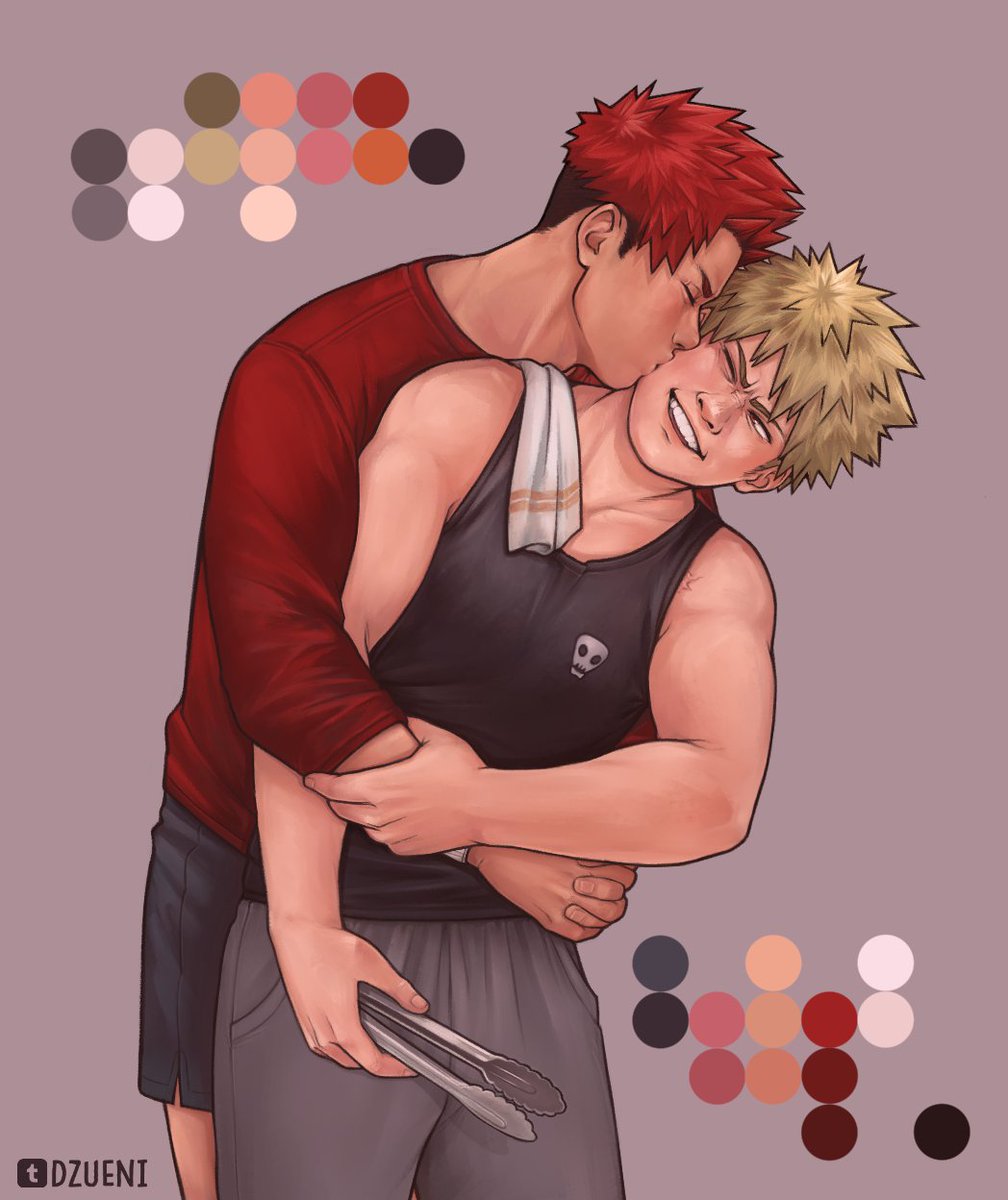 he made steaks for dinner #mha #kiribaku