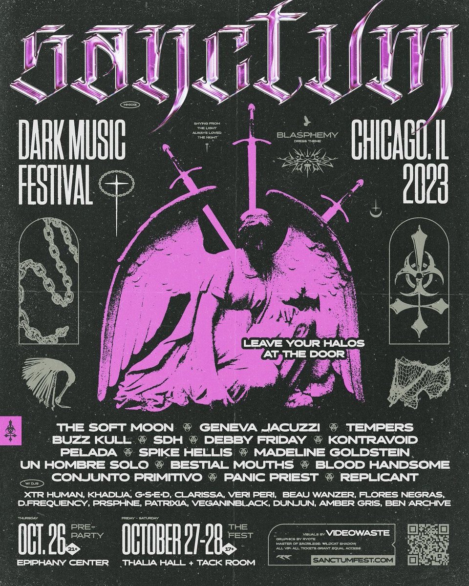 Chicago! I’m playing Sanctum Fest Oct 28! See you there xox