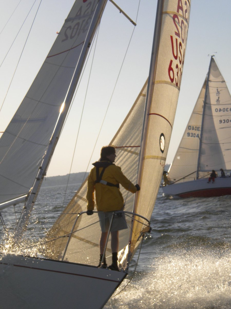 Foredeck: Possibly the most challenging position on a racing team. #sailing #yachtracing #sail #yachting