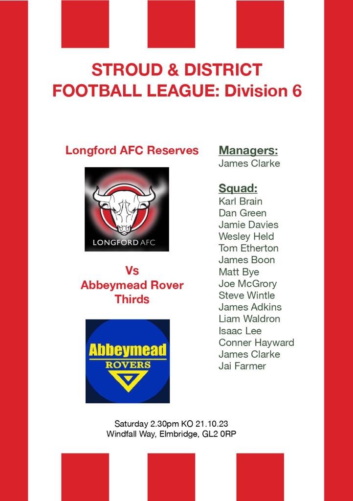 LongfordAFC's tweet photo. Two games this weekend with both teams looking to bounce back!!!

The Firsts are at home to @MinetyFC 🟢⚪️

Whilst the reserves travel to @abbeymeadrovers 3rds 🔴⚪️ https://t.co/WLKI7qWLWV