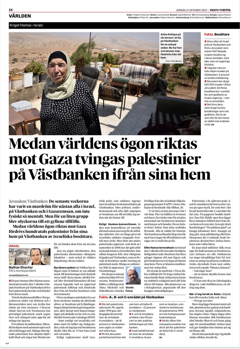 Samtidigt på Västbanken.