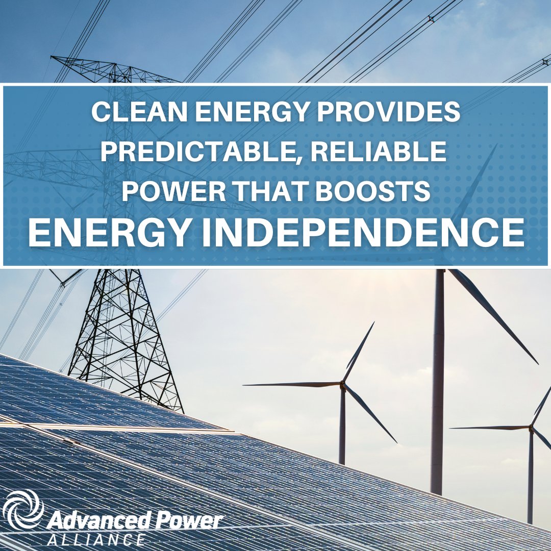 #CleanEnergy strengthens our nation's power grid, boosts #EnergyIndependence and protects #consumers from market volatility by providing power that is reliable, predictable and affordable.
