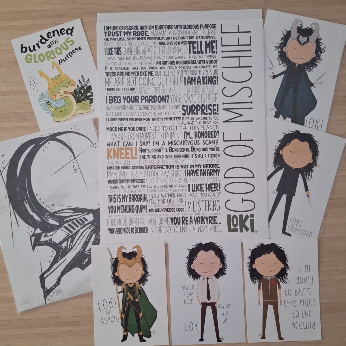katerinaki28's tweet photo. Loki fans Assemble!!! Go to Instagram at cobayo_illustrations, Follow, comment, share so you can Win all these Loki prints!!!!!!#giveaway #giveawaytime #loki #lokifans #cobayo_illustrations

@dd_delulu @cobayo_team https://t.co/vxkYBXaiqZ