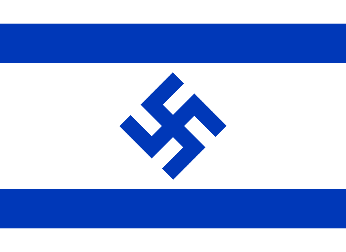 NoMoreNATO's tweet photo. There's no difference between Zionism and Nazism. https://t.co/CzHc8LyKsa